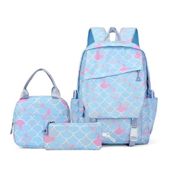 Laptop School Bag Backpack,Fashion Lightweight Travel Shoulder Bookbags,Primary School Season Gift 3 PCS