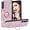Rose gold, variant on Case for Samsung Galaxy A16 5G with Ring Kickstand, Women Girls Cute Glitter Sparkly Shiny Bling Sparkle Shockproof Protective Cover Case for Samsung Galaxy A16 CZ-Red