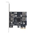 thumbnail image 1 of PCI E 1x to 4 USB 3.0 Slots Adapter, USB 3.2 GEN1 Expansion Card, USB A 5Gbps, Supports 1x, 4x, 8x and 16x Slots, 4 Port PCIe Adapter Card, 1 of 4