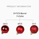 thumbnail image 5 of Adornos navideños de 6 cm de diámetro, juego de 24 bolas navideñas de plástico de colores, colgante para árbol de Navidad, plata y oro, 5 of 5