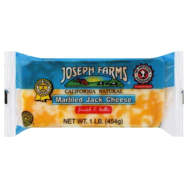 Joseph Farms California Natural Marbled Jack Cheese, 16 oz Walmart