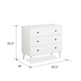 thumbnail image 2 of 3 Drawer Dresser, Wood Chest Drawers with Storage for Closet, Bedroom, Living Room and Hallway, Drawers Dresser Bedside Nightstand, White, 2 of 13