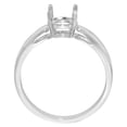 thumbnail image 2 of 14K White Gold Natural Tanzanite Solitaire Engagement Ring Round 7 mm, size 5.5, 2 of 3