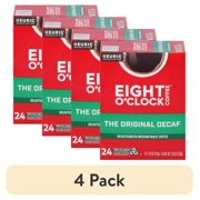 (4 pack) Eight O'Clock Original Decaf K-Cup Coffee, 24 Count