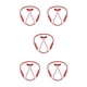 thumbnail image 1 of sweethay Auricular de cuello compatible con Bluetooth V5.0 Auriculares inalámbricos USB recargables Auriculares portátiles de viaje para correr Rojo 5piezas, 1 of 6