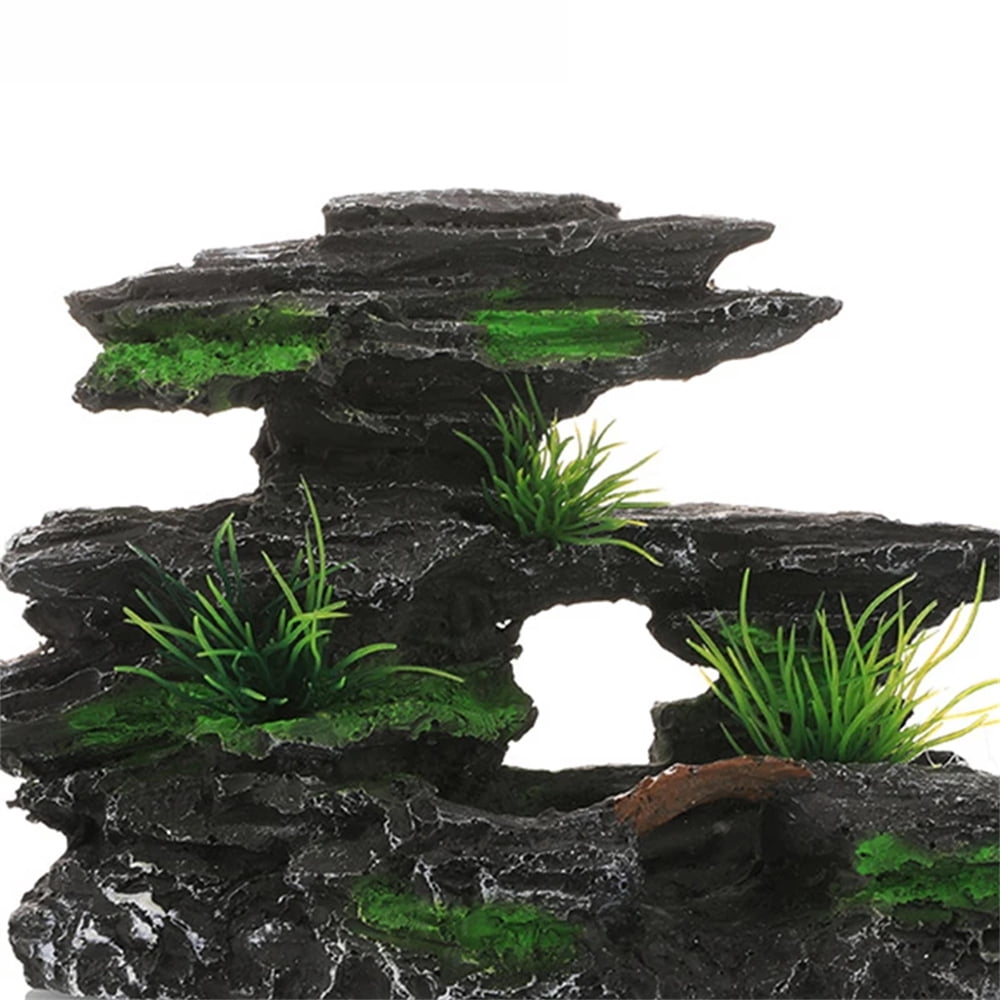 Fish Tank Rockery Decoration Simulate Natural Environment Fish Tank False Stone Decorative Ornaments Aquarium Rockery Decoration
