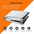 thumbnail image 2 of NOGIS 4 Pack Large High Silver Reflective Mylar Film, 83x 63 in, High Reflectivity, Keep Warm, Environmentally Safe, Perfect for Plant Growth, First Aid, Marathon, Camping, Outdoor Survival, 2 of 7