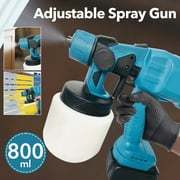 Cordless Paint Sprayer, Electric HVLP Powerful Spray Gun with 3 Spray Patterns and Adjustable Valve Knob for Painting Ceiling, Fence, Cabinets, Walls
