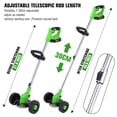 thumbnail image 3 of Grass Trimmer Cordless Electric Weed Eaters & Weed Trimmer, 88V Weed Wacker Kit with Upgraded Wheels, 3 of 10