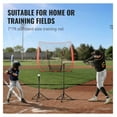 thumbnail image 5 of 7x7ft Baseball Softball Practice Net, Portable Hitting Net for Training, Batting Cage, Pitching, Catching with Carry Bag & Strike Zone, 5 of 7