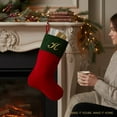 thumbnail image 3 of Personalization Mall Yuletide Elegance Embroidered Velvet Stocking, Red, O, 3 of 5