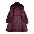 thumbnail image 6 of Breezora Women Winter Warm Long Parka Jacket With Fur Lined Hood Thicken Insulated Outerwear With Pockets L Size Wine, 6 of 8