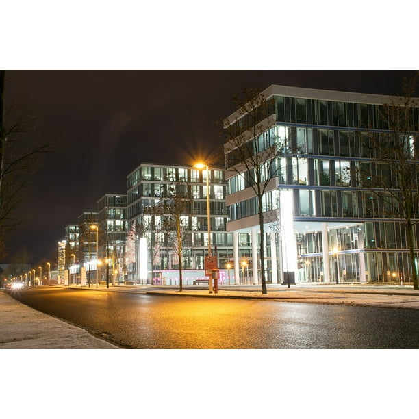 Hesse Darmstadt Night Germany Telekom City 12 Inch By 18 Inch Laminated Poster With Bright Colors And Vivid Imagery Fits Perfectly In Many Attractive Frames Walmart Com Walmart Com