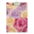 thumbnail image 2 of Flowers Roses and Floral Acrylic Clipboards 12 x 9 Inch A4 Size with Low Profile Clip Hanging Clipboard for Classroom School Office, 2 of 8