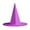 Purple, variant on Eolstice Pointed Witch Style Halloween Hat, Soft Fabric Wizard Cap, Festive Headwear For Halloween Party Outfit Accessory