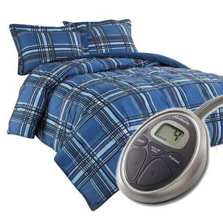 Sunbeam Premium Electric Heated Warming Comforter Set w Pillow Sham