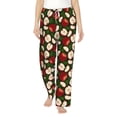 thumbnail image 2 of Lsque Red Fruit Print Women's Pajama Pants, Lounge Pant - Comfortable Home Wear,Elastic Waistband, Stylish Design-XX-Large, 2 of 9