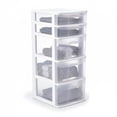 thumbnail image 1 of Italhome Cajonera De Plástico, Cajonera Organizador Multiusos De Color Blanco Con 5 Cajones Transparentes Fox, 1 of 7