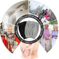 thumbnail image 7 of 4 Pairs Knee Warmers for Women Men Breathable Leg Warmers Knee Brace Pad Leg Compression Sleeve for Cycling Running Sports, 7 of 7