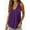 Purple, variant on Tank Tops for Women Flowy Deep V Neck Women Shirts Loose Fit Summer Sleeveless Tops