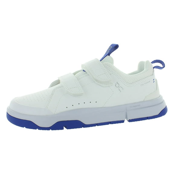ON The Roger PS Boys Shoes Size 1.5, Color: White/Indigo