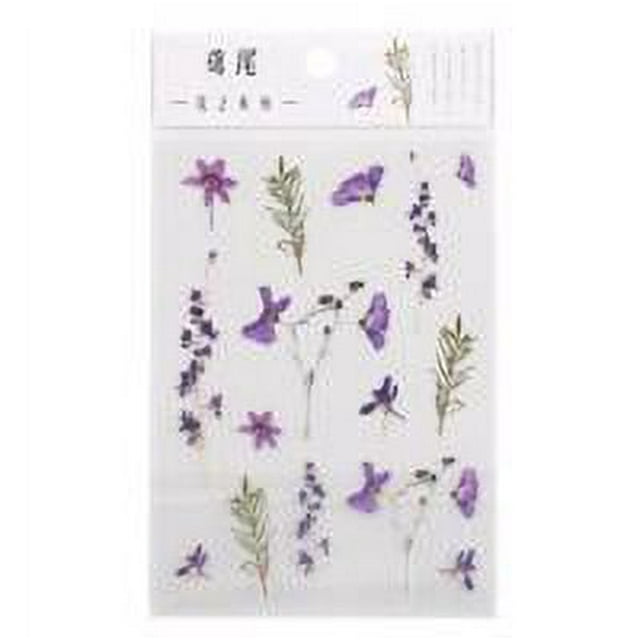 Maoww PET Stickers Flower Series Small Fresh Plant Material Handmade Booklet DIY Alien Decorative Stickers