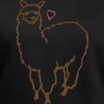 thumbnail image 3 of CafePress - Cute Alpaca Women's V Neck Dark T Shirt - Women's V-Neck Dark T-Shirt, 3 of 4