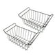 thumbnail image 4 of uds. Cesta de almacenamiento de alambre para congelador, estante colgante recubierto de PE, contenedor organizador negro para estantes de refrigerador, L 47,5 cm XW 24,5 cm XH 20cm, 4 of 5