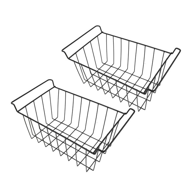 Freezer Basket, 2Pcs Chest Freezer Organizer Bins Deep Freezer Wire Basket Storage Bin With Handles, Hanging Stackable Chest Freezer Storage Baskets For Pantry Home