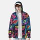 thumbnail image 2 of Balery Neon Graffiti Urban Art Sudadera ligera de manga larga con capucha y protección solar UPF 50+ para hombre y mujer, ideal para pesca y running-Medium, 2 of 7