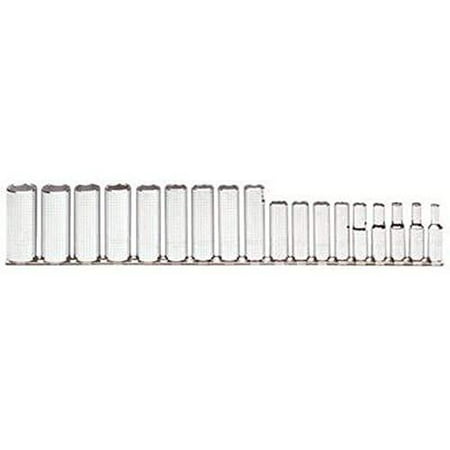 

proto socket set metric 3/8 in. dr 18 pc