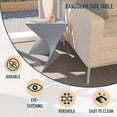 thumbnail image 2 of Mesa Lateral LeisureMod Moderna Gris Triangular 39x40x43 cm, 2 of 9