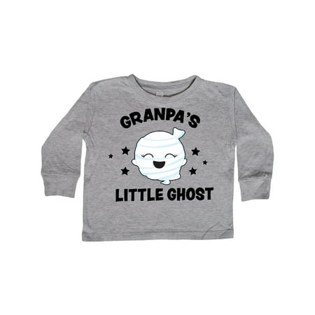 

Inktastic Cute Granpa s Little Ghost with Stars Gift Toddler Toddler Girl Long Sleeve T-Shirt