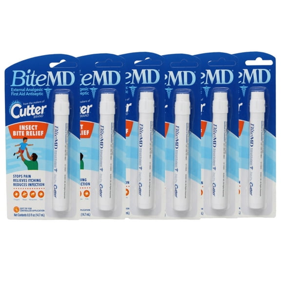 Cutter Bite MD Insect Bite Relief, Stick, 0.5-Ounce, 6 Pack