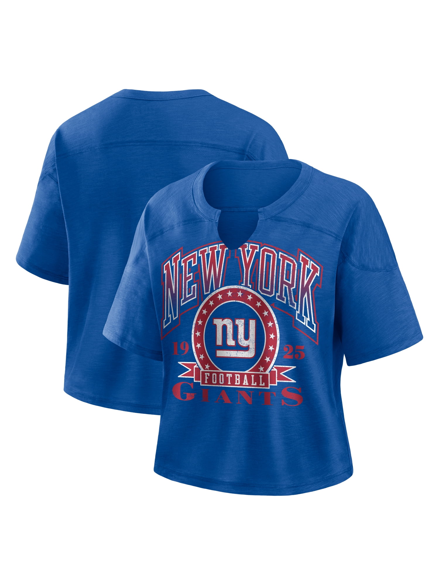 NFL New York Giants Women's Cotton Blue Short Sleeve T-Shirt