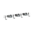 thumbnail image 3 of Wall Mounted Mop Holder with 4 Hooks & 3 Clips | Heavy Duty Garage Organizer | 30LB Capacity for Brooms, Rakes, Shovels | Rustproof Kitchen & Bathroom Storage Solution | Stainless Steel, 3 of 10