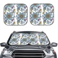 thumbnail image 2 of Fotbe Flowers and Butterflies 2-Piece Car Windshield Sun Shade | Sun Blocker for Car Windshield | Foldable Automotive Interior Accessories for Sun Protection-Small, 2 of 7