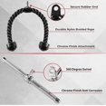 thumbnail image 3 of shiyou-Triceps Pull Down Attachment, Cable Machine Accessories for Home Gym, LAT Pull Down Attachment Weight Fitness, Cable Machine Attachment Set - Triceps Rope, LAT Pull Down Bar, V-Bar, Double D, 3 of 4