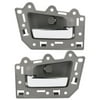 2x Gray&Chrome Rear Left Right Side Interior Door Handles For Jeep