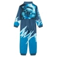 thumbnail image 2 of Monster Jam Megalodon French Terry Racing Zip Up Coverall Toddler to Big Kid, 2 of 5