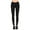 BLACK, variant on Women & Plus Cotton High Waist Full Length Cotton Workout Leggings (BURGUNDY/OLIVE, S)