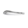 thumbnail image 3 of 14K White Gold Ring Band Wedding Diamond Round , Size 5, 3 of 7
