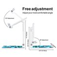 thumbnail image 3 of WIRESTER White Foldable Phone Stand for Desk, Adjustable Portable Cell Phone Holder for iPhone 17, 16, 15, 14 and Android Smartphones - Ocean Sea Turtles, 3 of 6