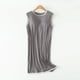 thumbnail image 1 of Camisón largo con tirantes para mujer, pijama de talla grande, vestido de casa para mujer, vestido de pijama corto con almohadilla para el pecho, estilo fino, camiseta sin mangas integrada, camisón de, 1 of 6