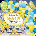 thumbnail image 3 of Lemon Bridal Shower Decorations, She Found Her Main Squeeze Decorations Backdrop, Balloons Arch Lemon Lime Foil Balloon Artificial Leaf for Fruit Themed Engagement Bachelorette, 3 of 7