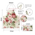 thumbnail image 7 of Pioneer Flower Floral Print Pattern Apron-Garden Aprons for Women with Pockets-Cotton Linen Waterproof Kitchen Cooking Gardening Aprons Adjustable for Kitchen,Cooking,BBQ and Salon 33x27 Inch, 7 of 7