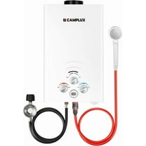 CAMPLUX 2.11 GPM 55,000 BTU Outdoor Portable Propane Tankless Water Heater for Camping, Cabins, Barns, CSA Certified