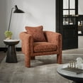 thumbnail image 4 of Jofran Adley Modern Upholstered Vintage Accent Armchair with Pillow, 4 of 9