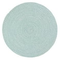 thumbnail image 3 of Super Area Rugs Country Farmhouse Braided Cotton Handmade Area Rug Turquoise & White 4' Round 4' Round Round, 3 of 5