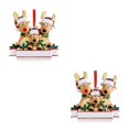 thumbnail image 4 of Bearachild Adorno de resina colgante para árbol de Navidad, pared de chimenea, decoración de centro comercial de Hotel, colgante decorativo de 3 animales 2Conjunto, 4 of 6